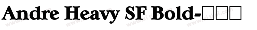 Andre Heavy SF Bold字体转换